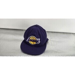 Los Angeles Lakers Cap Hat Fitted Purple 6 5/8 New Era NBA Basketball Mens